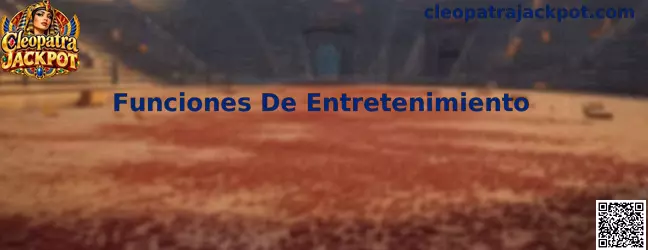 Vista informativa de las Funciones De Entretenimiento de Cleopatra Jackpot