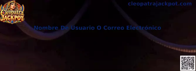 Guía visual para ingresar nombre de usuario o correo electrónico en Cleopatra Jackpot