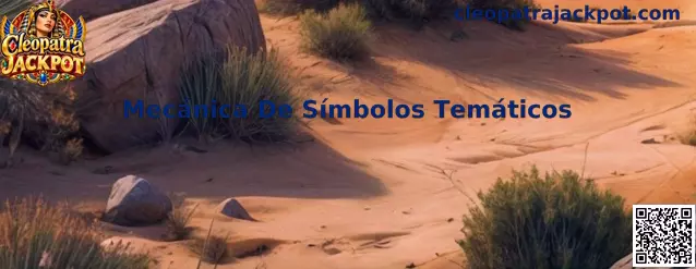 Representación temática de símbolos y rodillos asociada con Cleopatra Jackpot