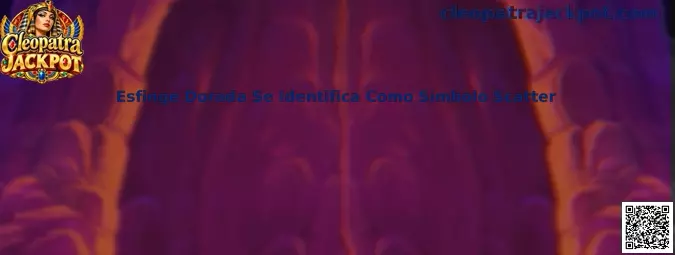 Esfinge dorada como símbolo Scatter en Cleopatra Jackpot