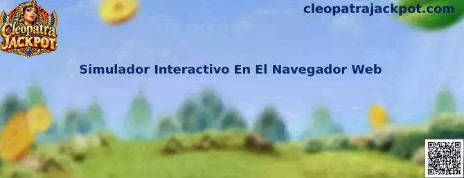 Referencia visual de Cleopatra Jackpot como simulador interactivo ejecutado desde un navegador web